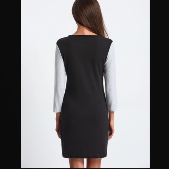 Color-block Dress. 3/4 Sleeves. Price Firm. - Picture 3 of 4